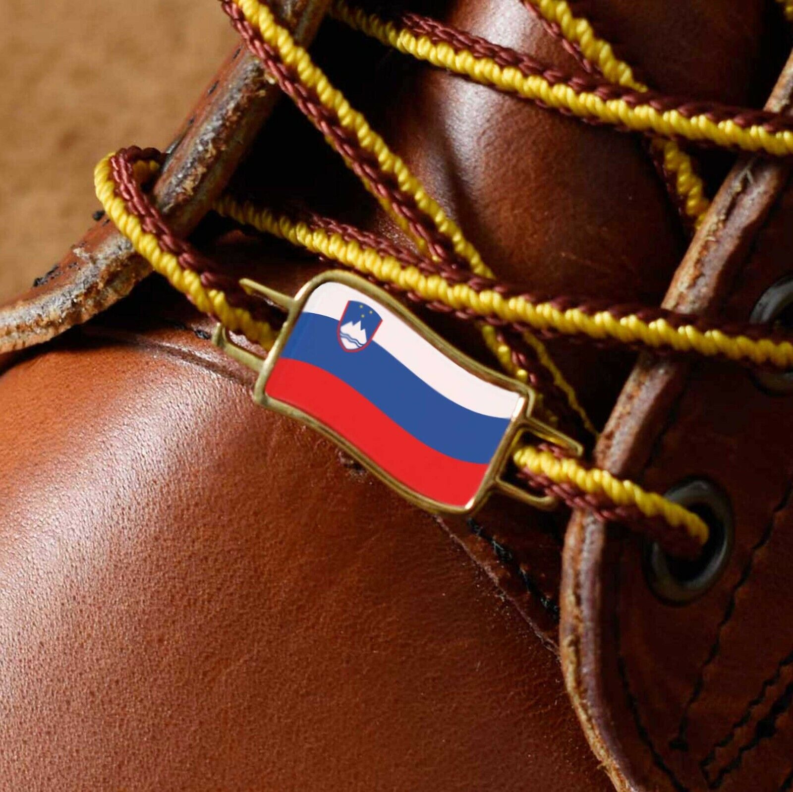 Slovenia Flags Shoes Boot Shoelace Keeper Holder Charm BrooklynMaker
