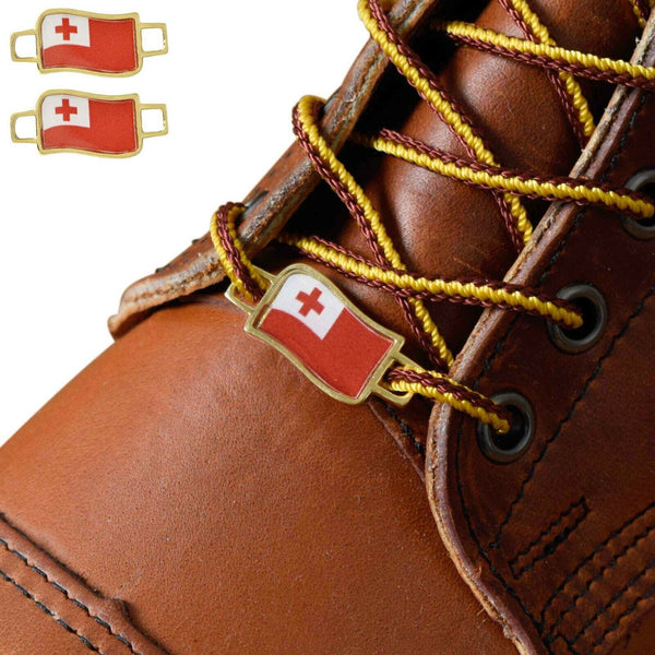 Tonga Flags Shoes Boot Shoelace Keeper Holder Charm BrooklynMaker