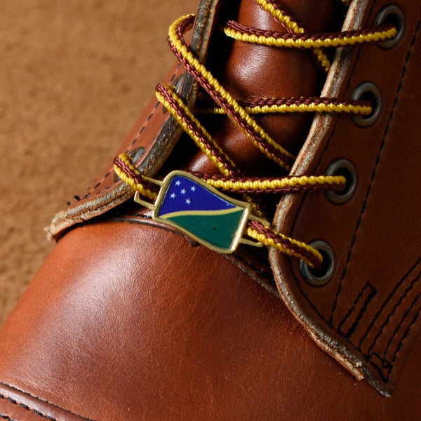 Solomon Islands Flags Shoes Boot Shoelace Keeper Holder Charm BrooklynMaker