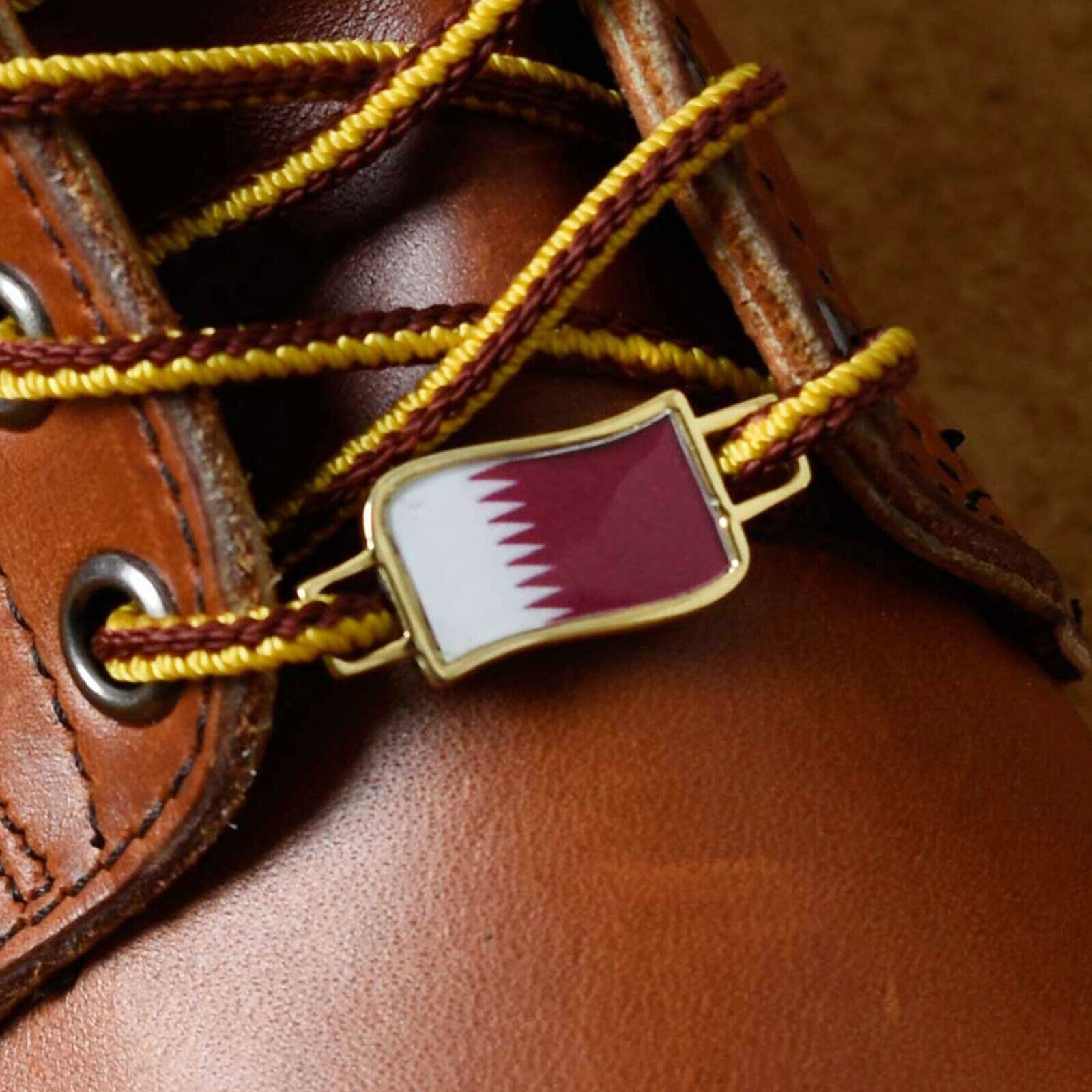 Qatar Flags Shoes Boot Shoelace Keeper Holder Charm BrooklynMaker