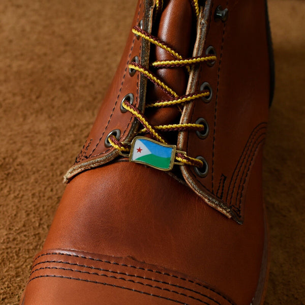 Djibouti Flags Shoes Boot Shoelace Keeper Holder Charm BrooklynMaker