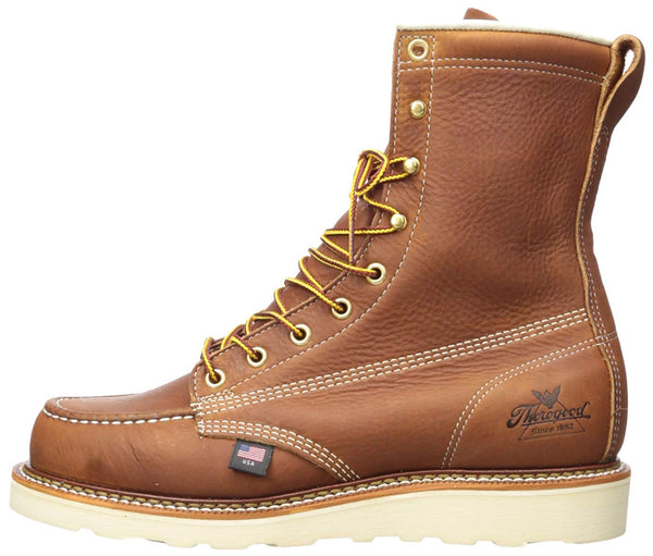 Thorogood American Heritage USA Made Boots 814-4201 Wedge Sole 8" Tall Moc Toe