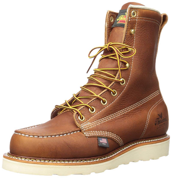 Thorogood American Heritage USA Made Boots 814-4201 Wedge Sole 8" Tall Moc Toe