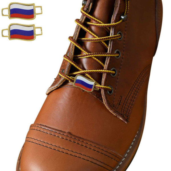 Russia Flags Shoes Boot Shoelace Keeper Holder Charm BrooklynMaker