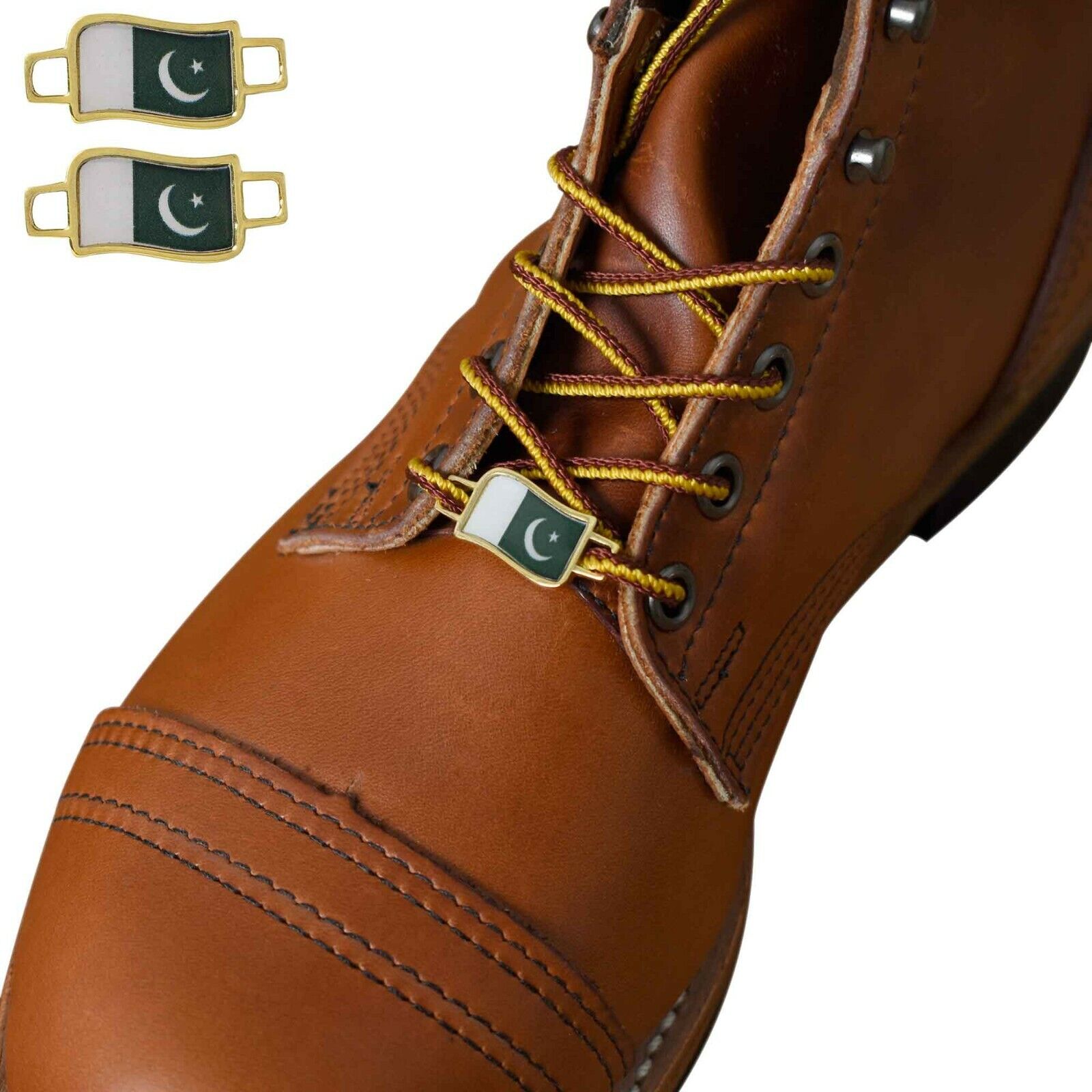 Pakistan Flags Shoes Boot Shoelace Keeper Holder Charm BrooklynMaker