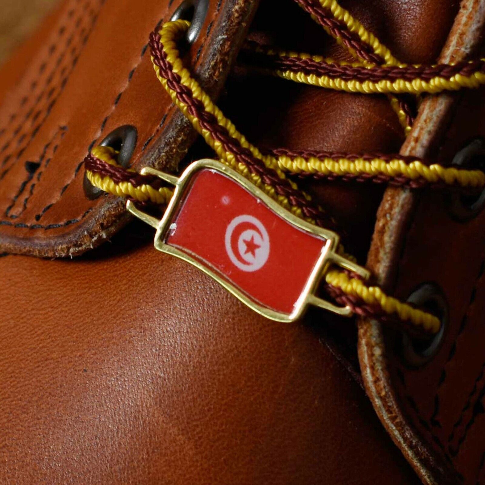 Tunisia Flags Shoes Boot Shoelace Keeper Holder Charm BrooklynMaker