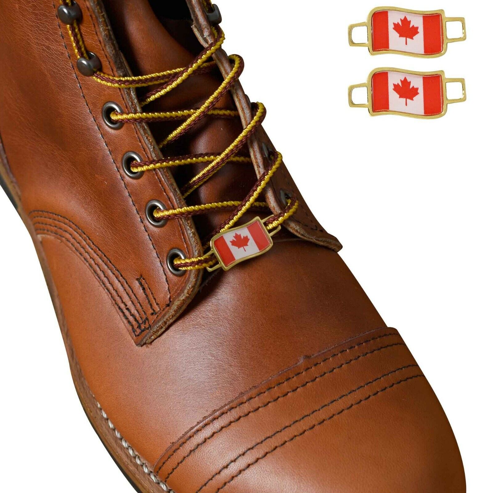 Canada Flags Shoes Boot Shoelace Keeper Holder Charm BrooklynMaker