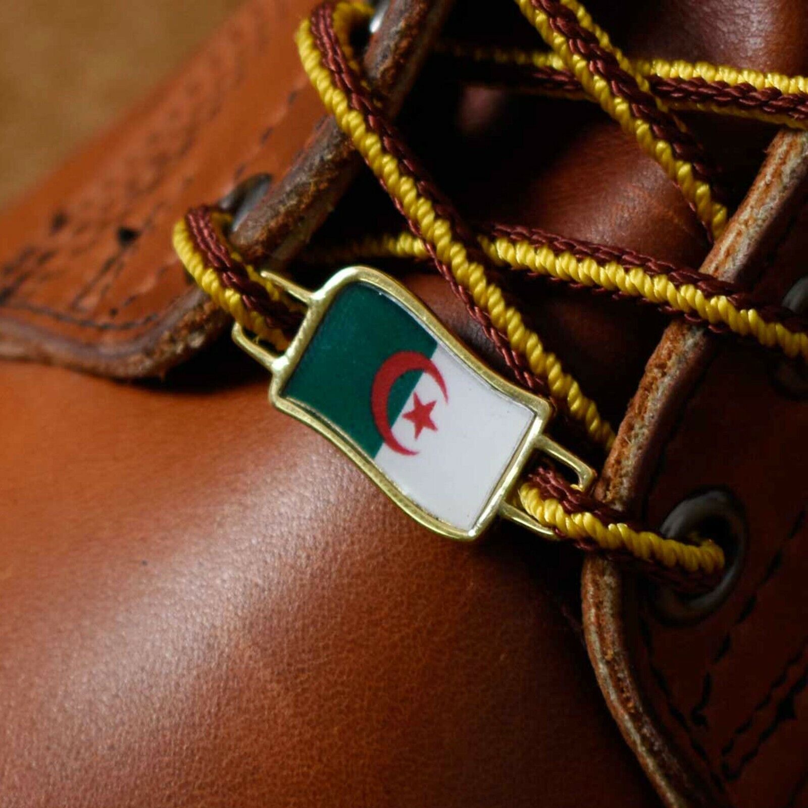Algeria Flags Shoes Boot Shoelace Keeper Holder Charm BrooklynMaker